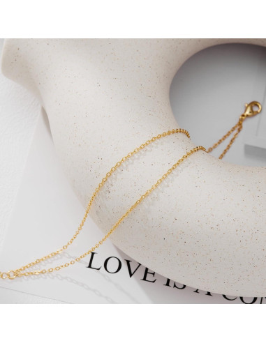 Tobilleras de Oro 14K para Mujeres Impermeables - Cadena Básica