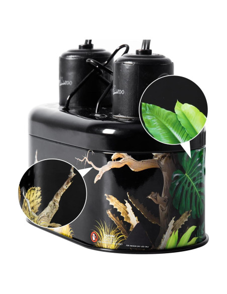 Fijación Doble Lámpara REPTI ZOO 40W para Reptiles Fijación Doble Lámpara REPTI ZOO 40W para Reptiles
