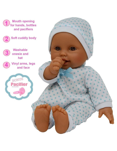 Muñeca de Bebé Hispana 27.9 cm - The New York Doll Muñeca de Bebé Hispana 27.9 cm - The New York Doll