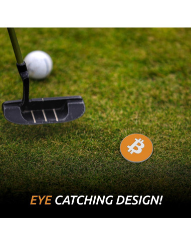 Marcador de Pelotas de Golf Shanker Golf Clip Bitcoin