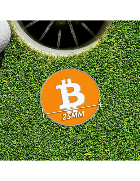 Marcador de Pelotas de Golf Shanker Golf Clip Bitcoin Marcador de Pelotas de Golf Shanker Golf Clip Bitcoin