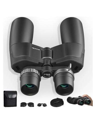 Binoculares Wozel 12-36x50 HD para Observación de Aves