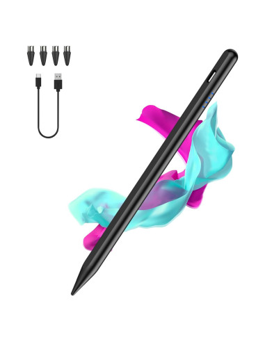 Lápiz Stylus Luntak para Pantalla Táctil - Negro, 4 Puntas POM