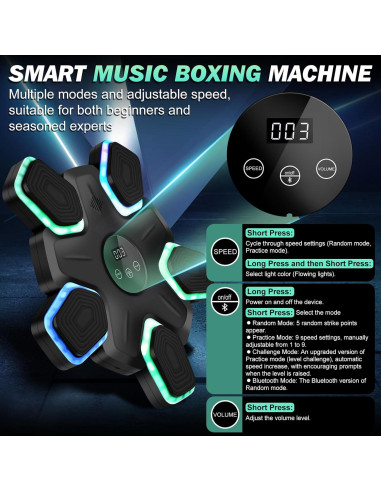 Máquina de Boxeo Musical NUCEYA - Montada en Pared