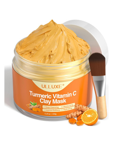 Mascarilla Facial ULLUXE de Arcilla y Vitamina C 150 g