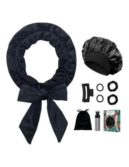 Rizadores de Cabello Sin Calor Gwabee - Set de 9 Varillas Negro Rizadores de Cabello Sin Calor Gwabee - Set de 9 Varillas Negro