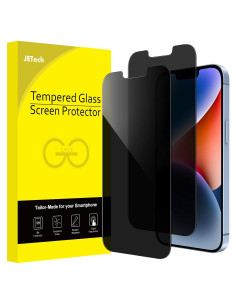 Protector de Pantalla Privado JETech para iPhone 16e/14 15.5 cm, 2-Pack