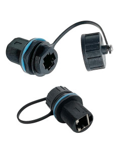 Acoplador RJ45 Hembra a Hembra IP67 PENGLIN 2PCS Cat6