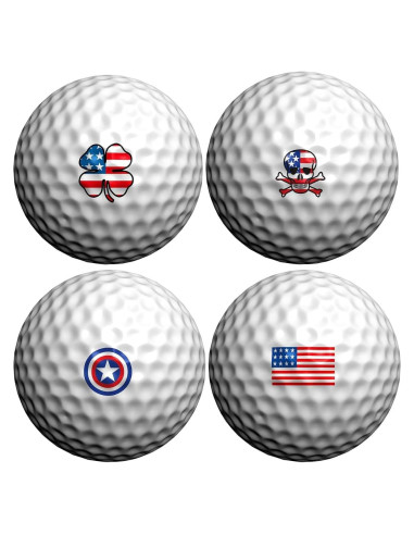 Marcadores de Pelotas de Golf Golfdotz - Colección Americana, 32 Unidades