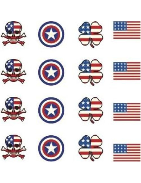 Marcadores de Pelotas de Golf Golfdotz - Colección Americana, 32 Unidades Marcadores de Pelotas de Golf Golfdotz - Colección Americana, 32 Unidades