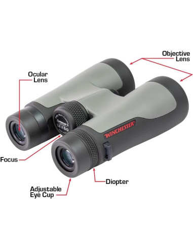 Binoculares Winchester 10x50 para Caza y Observación