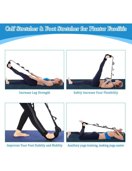 Estirador de pies y pantorrillas JIURUN - Kit ergonómico azul Estirador de pies y pantorrillas JIURUN - Kit ergonómico azul