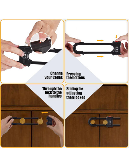 Cerraduras Deslizantes para Gabinetes Estrella Xuanxi - Negro Cerraduras Deslizantes para Gabinetes Estrella Xuanxi - Negro