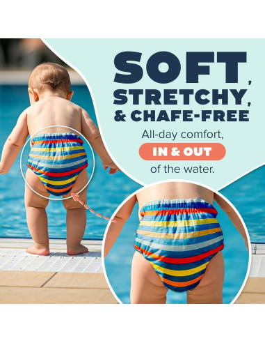 Pañales de Natación Reutilizables TotsBots Tamaño 1