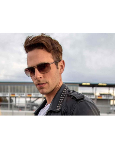 Lentes de Reemplazo Fuse Tinte Gradiente Marrón 60mm para Prada SPS 56P