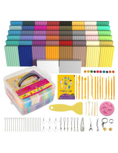Kit de Arcilla Polimérica 50 Colores Aestd-ST para Niños