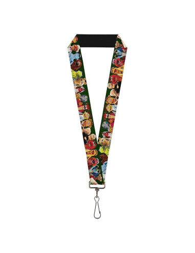 Cordón Lanyard Unisex Adulto Buckle Down Muppets Multicolor