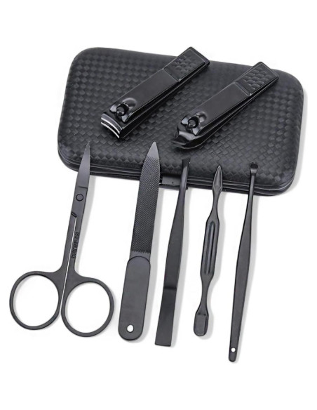 Kit de Manicura y Pedicura 7 Piezas Beauty Power Negro/Rojo Kit de Manicura y Pedicura 7 Piezas Beauty Power Negro/Rojo