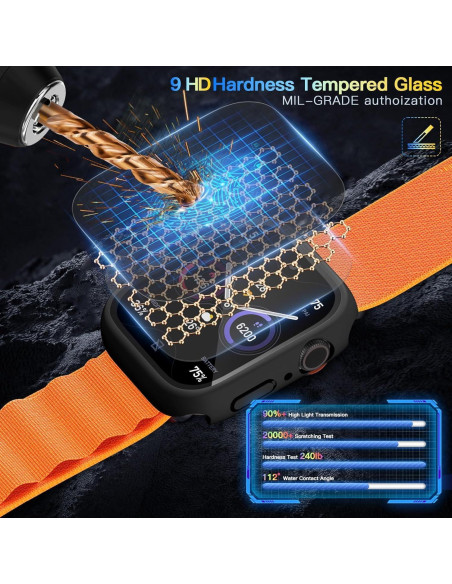 Paquete de 2 Fundas Duras Impermeables Wepro para Apple Watch 40mm Paquete de 2 Fundas Duras Impermeables Wepro para Apple Watch 40mm