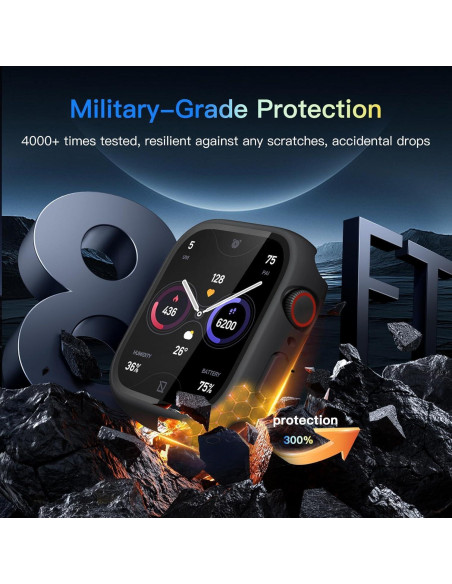 Paquete de 2 Fundas Duras Impermeables Wepro para Apple Watch 40mm Paquete de 2 Fundas Duras Impermeables Wepro para Apple Watch 40mm