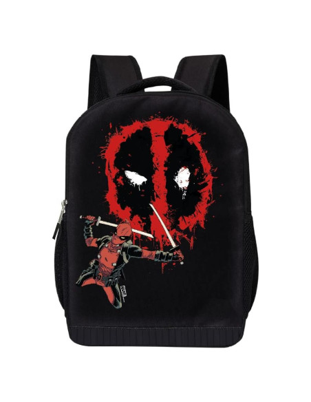 Mochila Deadpool Marvel 40.6x30.5x12.7cm Acolchada Mochila Deadpool Marvel 40.6x30.5x12.7cm Acolchada