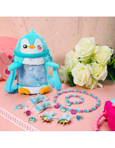 Set de Joyería de Pingüino PinkSheep para Niñas 11 Piezas