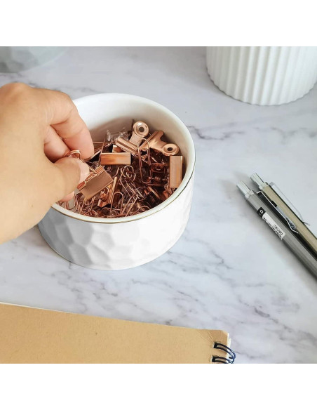 Soporte para Clips de Papel Cerámico HOMSUN Negro 9.5cm Soporte para Clips de Papel Cerámico HOMSUN Negro 9.5cm