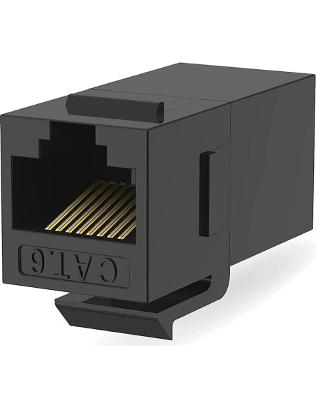 Acoplador Keystone Cat6 RJ45 Tedgetal 10 Unidades Negro Acoplador Keystone Cat6 RJ45 Tedgetal 10 Unidades Negro