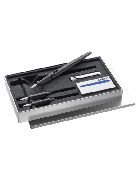 Pluma Fuente Lamy Joy AL Negro con 3 Puntas Intercambiables Pluma Fuente Lamy Joy AL Negro con 3 Puntas Intercambiables