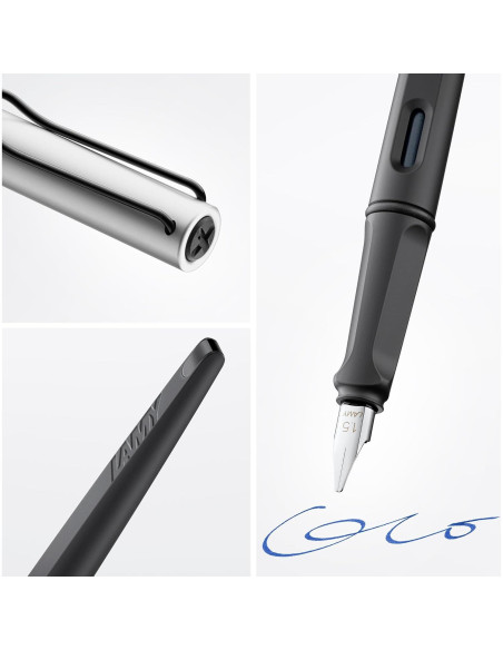 Pluma Fuente Lamy Joy AL Negro con 3 Puntas Intercambiables Pluma Fuente Lamy Joy AL Negro con 3 Puntas Intercambiables
