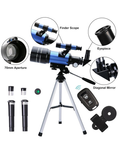 Telescopio Refractor ToyerBee 70mm para Adultos y Niños