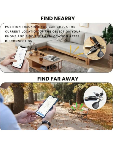 Localizador de Llaves MIUXGIO F16 - 4 Pack iOS Bluetooth