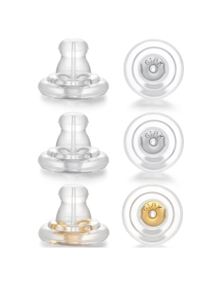 Respaldos de Aretes de Silicona Hipoalergénicos Moconar 6 Pcs Respaldos de Aretes de Silicona Hipoalergénicos Moconar 6 Pcs