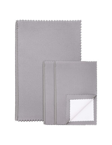 Paquete de 3 paños de pulido EXK para joyería 25x30 cm