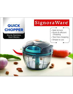 Picador de Verduras Manual SignoraWare 425 g - Acero Inoxidable 2