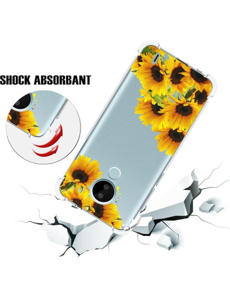Funda TPU para Nokia C30 TA-1357 TA-1377 Girasol Delgado Funda TPU para Nokia C30 TA-1357 TA-1377 Girasol Delgado