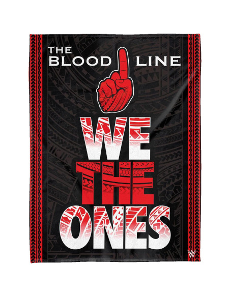 Manta Raschel Super Suave WWE Bloodline 152x203 cm Manta Raschel Super Suave WWE Bloodline 152x203 cm