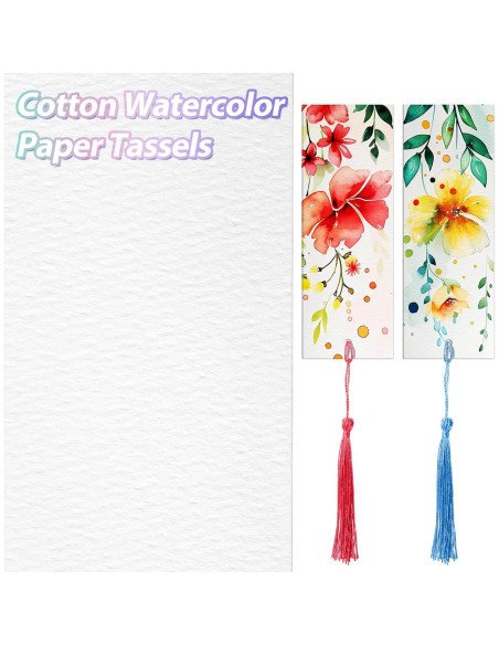 100 Marcadores en Blanco de Papel Acuarela Skyygemm 14x5cm 100 Marcadores en Blanco de Papel Acuarela Skyygemm 14x5cm