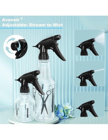 Botellas de Spray Avenoir 250ml y 500ml Ajustables para Limpieza y Cuidado