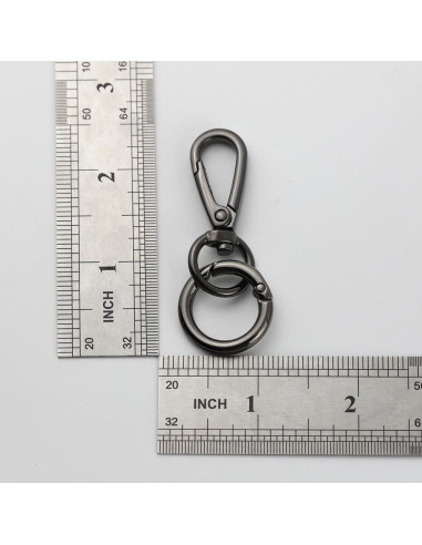 Gancho Clip de Llave TANJUN HD9 - 2 Piezas Zinc Negro