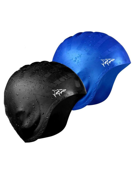 Gorro de Natación Cimkiz Silicona Premium Unisex Negro/Azul Gorro de Natación Cimkiz Silicona Premium Unisex Negro/Azul