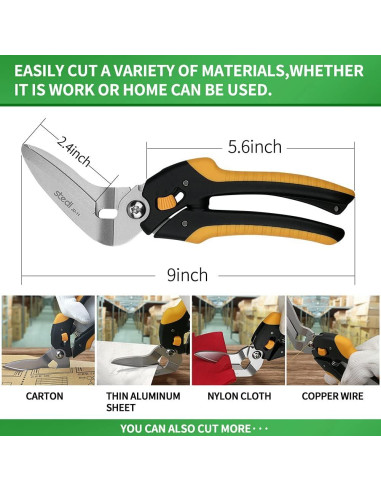 Tijeras Multiusos Stedi JD-11 de 22.86 cm, Acero Inoxidable