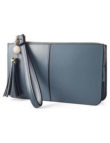 Cartera de Muñeca de Cuero Genuino befen para Mujeres RFID