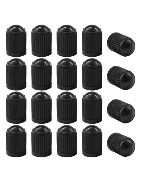 20 Tapones de Válvula de Neumático DUSCOKE - Universal Negro 20 Tapones de Válvula de Neumático DUSCOKE - Universal Negro