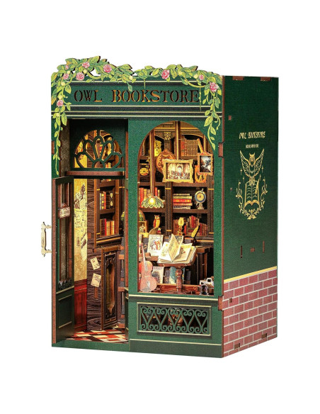Kit de Librería CUTEBEE - Casa en Miniatura DIY 3D Kit de Librería CUTEBEE - Casa en Miniatura DIY 3D