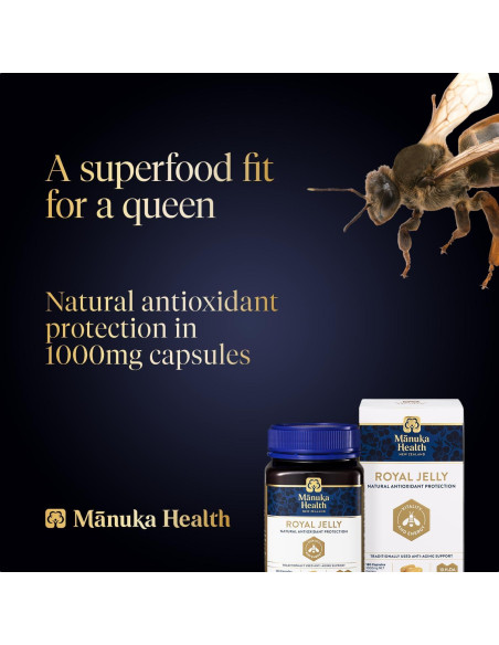Cápsulas de Jalea Real Manuka Health 1000mg - 180 Unidades Cápsulas de Jalea Real Manuka Health 1000mg - 180 Unidades