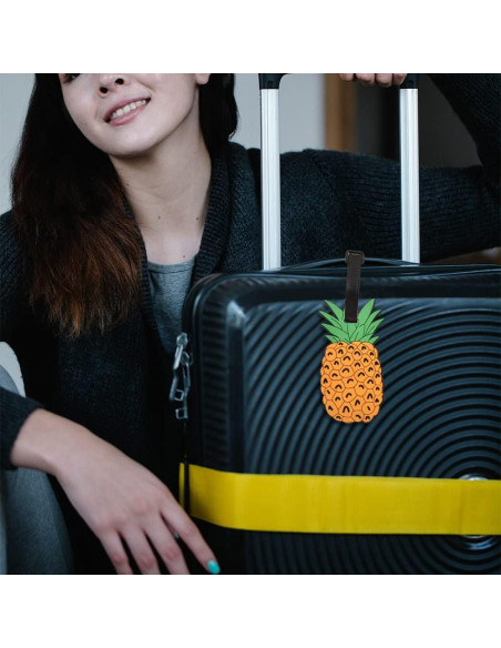 Etiquetas de Equipaje de Silicona VIOCIWUO 6 Piezas Frutas Etiquetas de Equipaje de Silicona VIOCIWUO 6 Piezas Frutas