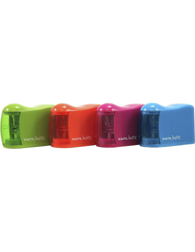 Sacapuntas Eléctrico X-ACTO Buzz a Batería, Colores Variados