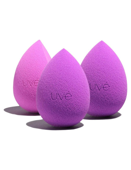 Juego de Esponjas de Maquillaje UVé - 3 Piezas, Veganas y Sin Látex Juego de Esponjas de Maquillaje UVé - 3 Piezas, Veganas y Sin Látex