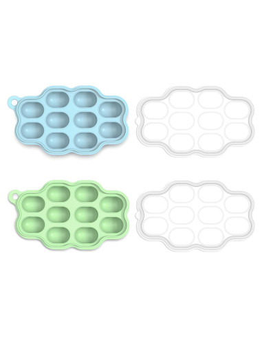 Bandejas de Congelación KingKam para Bebés - Silicona 2 Piezas